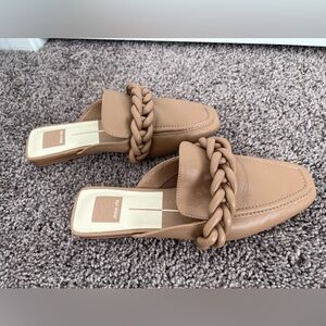 Dolce Vita Tan Chain Mules for Women